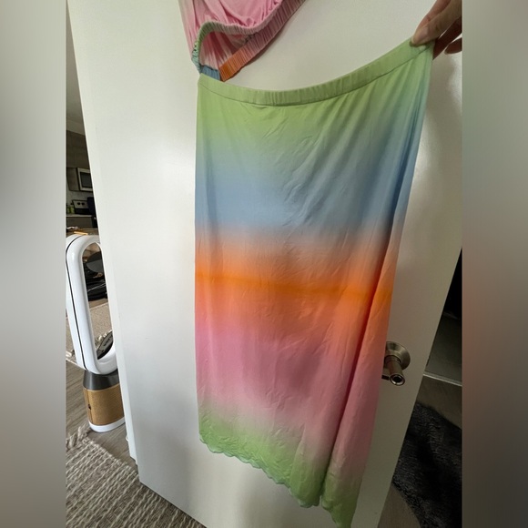 Nwt Siedres safiya asymmetrical cut out jersey multi color dress size 36 - Picture 13 of 14